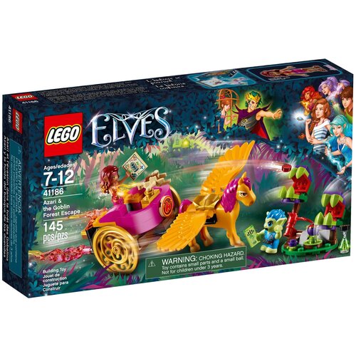 Конструктор LEGO Elves 41186 Побег Азари из леса гоблинов, 145 дет. конструктор lego elves 41179 спасение королевы драконов 833 дет