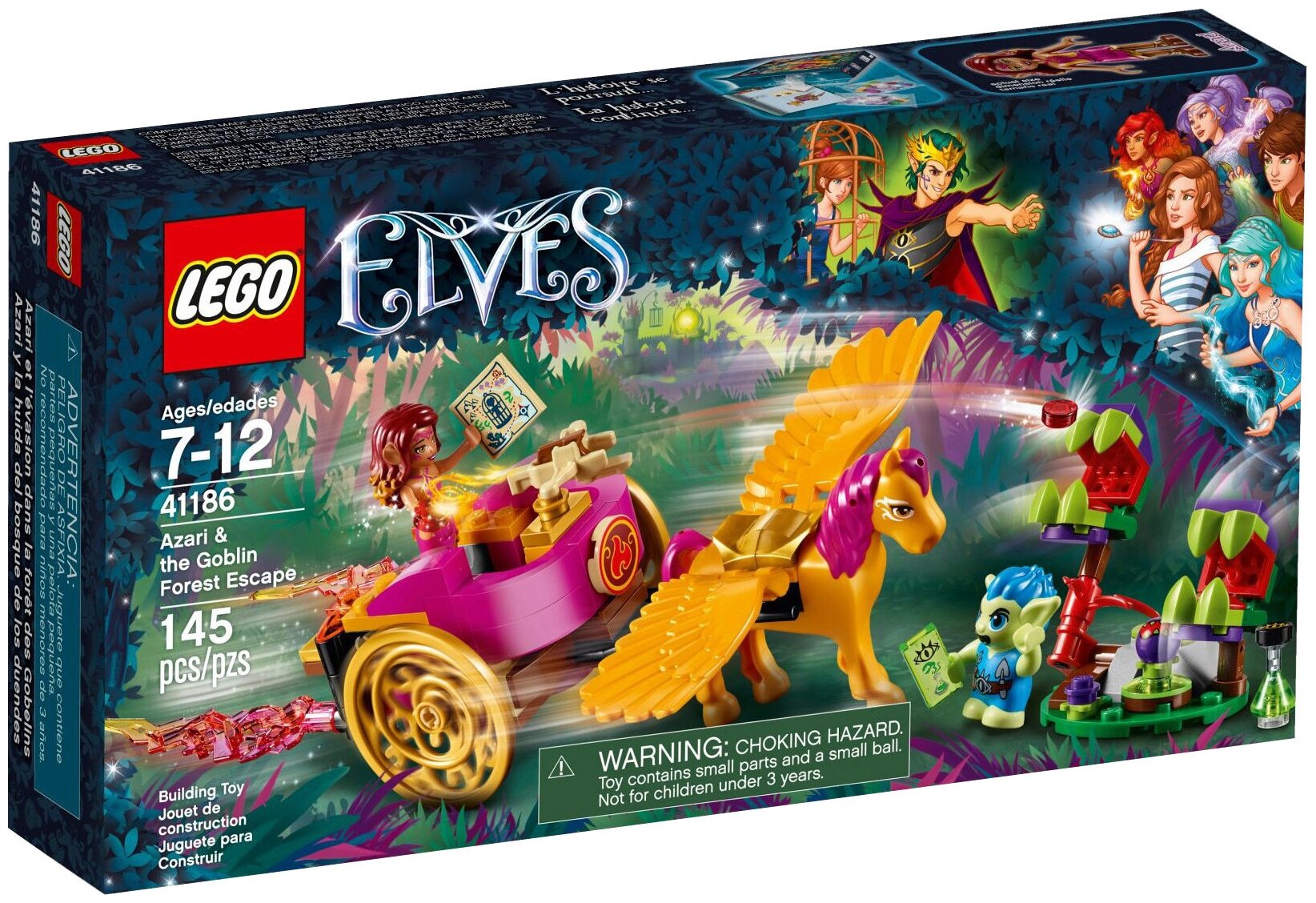 LEGO Elves 41186 Побег Азари из леса гоблинов, 145 дет.