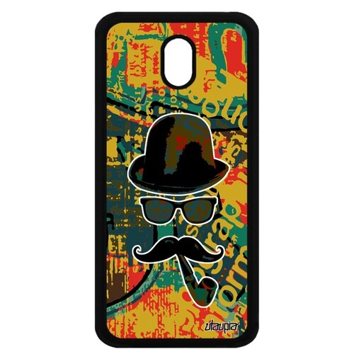 фото Чехол на смартфон самсунг галакси j3 2017 французский дизайн мистер усы имидж utaupia