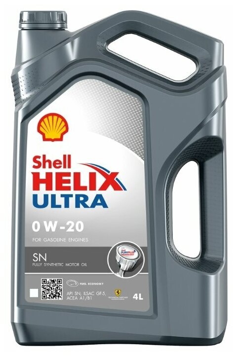 Синтетическое моторное масло SHELL Helix Ultra SN 0W-20