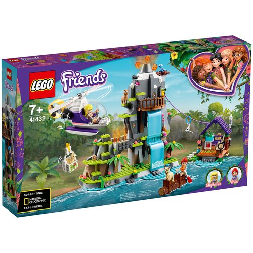 lego® friends 41033 пропаганда водопада в джунглях Конструктор LEGO Friends 41432 Джунгли: спасение альпаки в горах, 512 дет.