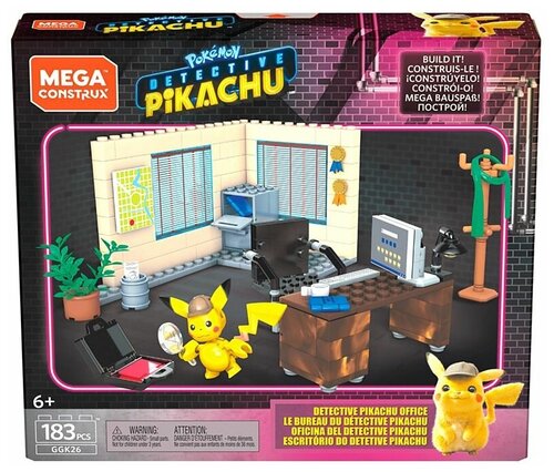 Конструктор Mega Construx Detective Pikachu GGK26 Office, 183 дет.