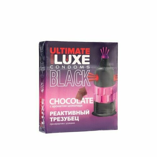 Презервативы BLACK ULTIMATE Реактивный Трезубец, шоколад, 1 шт