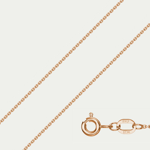 Цепь MG, красное золото, 585 проба, длина 55 см, средний вес 1.28 г, золотой