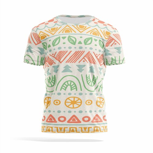 фото Футболка panin brand, размер xxxl, бежевый, коралловый