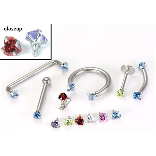 Пирсинг, зеленый