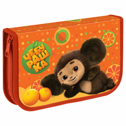 Пенал 1 отделение 210130 Мульти-Пульти Чебурашка две откидные секции ткань 1 шт 842₽