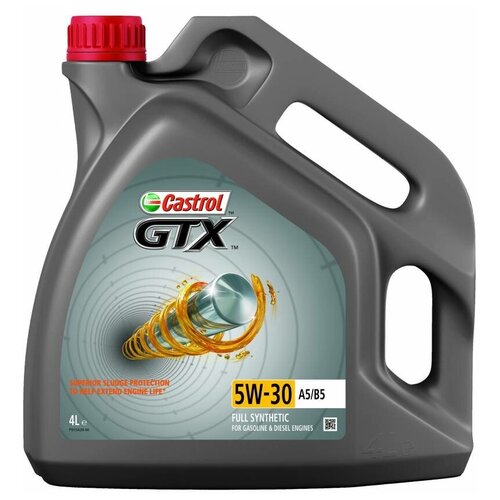 фото Синтетическое моторное масло castrol gtx 5w-30 a5/b5 4 л