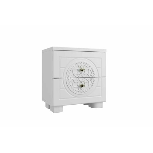 Тумба прикроватная Compass Монблан МБ-38К Белое дерево