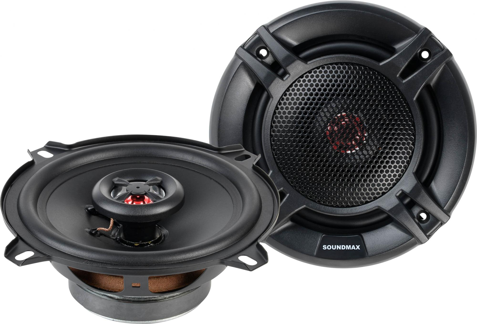 Автоакустика широкополосная Soundmax 140Вт 90дБ 4Ом 13см (5дюйм) (ком.:2кол.) коаксиальные двухполосные