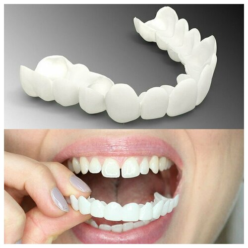 Накладные виниры для зубов Snap-On Smile 1 шт, на верхнюю челюсть 28 шт съемные зубные виниры верхние и нижние зубы