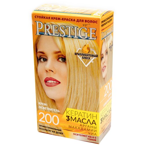 Купить VIP's Prestige Бриллиантовый блеск стойкая крем-краска для волос, 200 - крем-осветлитель