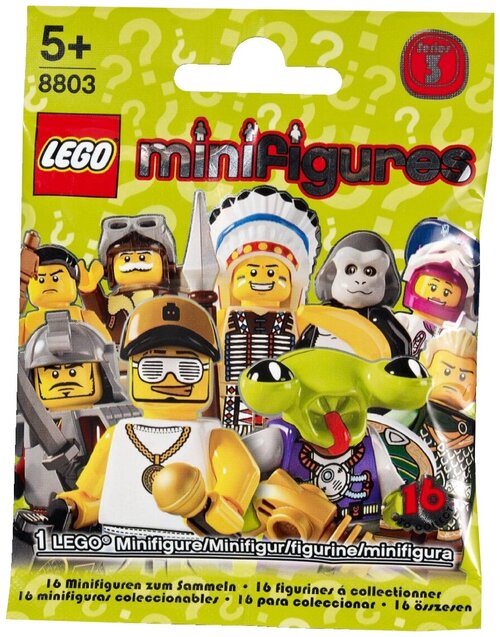 Конструктор LEGO Collectable Minifigures 8803 Серия 3, 9 дет.