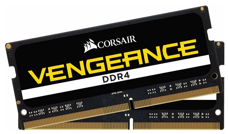 Оперативная память Corsair Vengeance 32 ГБ (16 ГБ x 2) DDR4 2666 МГц SODIMM CL18 CMSX32GX4M2A2666C18