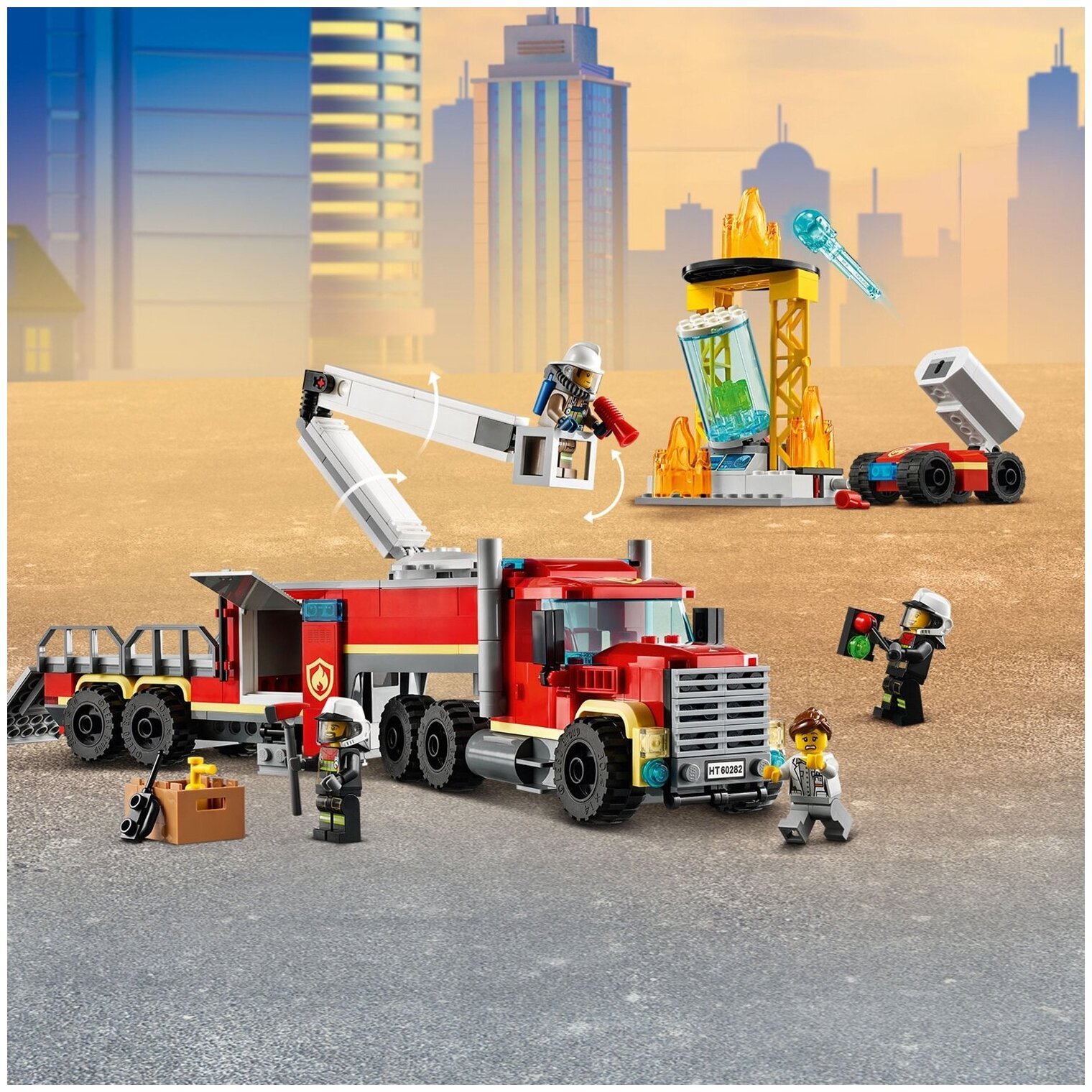 LEGO City 60282 Конструктор ЛЕГО Город Команда пожарных - фото №6