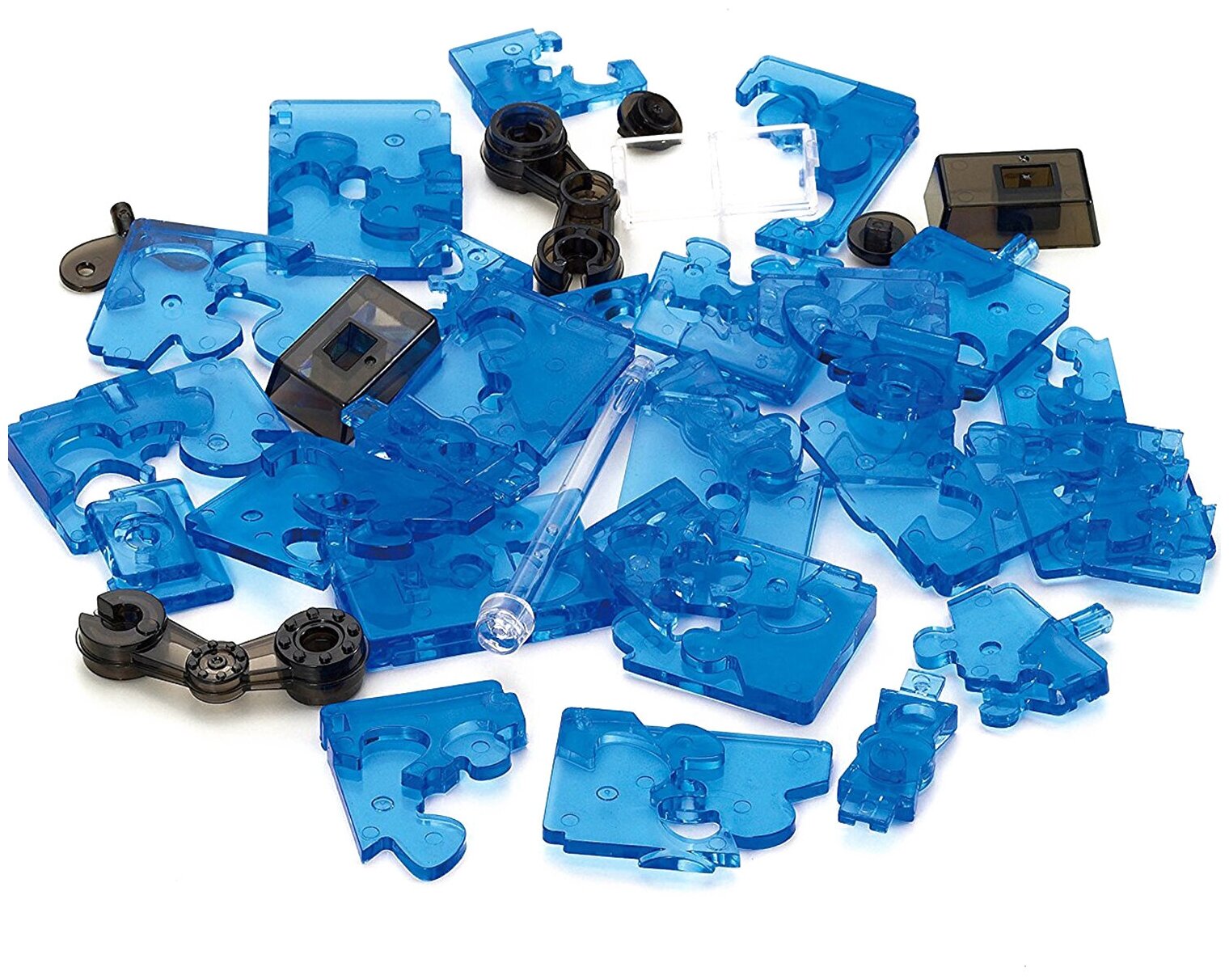 Головоломка 3D Crystal Puzzle Робот cиний цвет: синий - фото №5