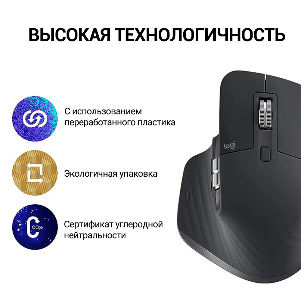 Logitech Wireless Mouse MX Master 3S for Mac Белый