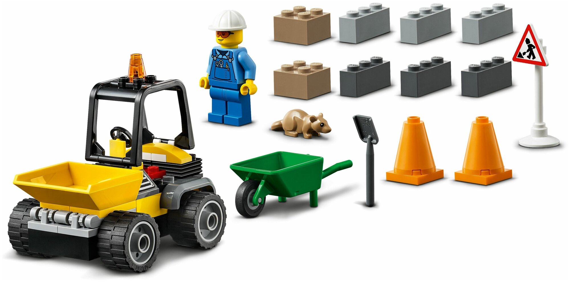 Конструктор LEGO City 60284 Автомобиль для дорожных работ - фото №5