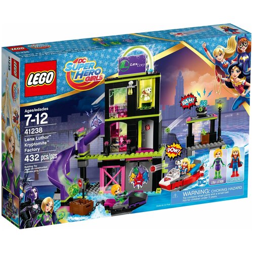 Конструктор LEGO DC Super Hero Girls 41238 Фабрика Криптомитов Лены Лютор, 432 дет. dc super hero girls harley quinn s spooky sticker