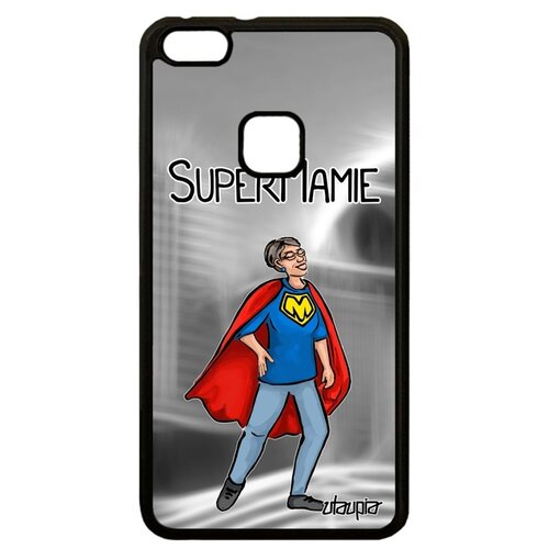 фото Чехол на мобильный huawei p10 lite, "супербабуля" герой веселый utaupia
