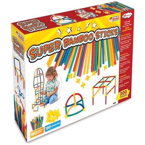 Конструктор Dede Super Bamboo Sticks 03462, 300 дет. детский конструктор wemmicks цветные сенсорные силиконовые игрушки детские резиновые игрушки сжималки детские развивающие игрушки монтессо