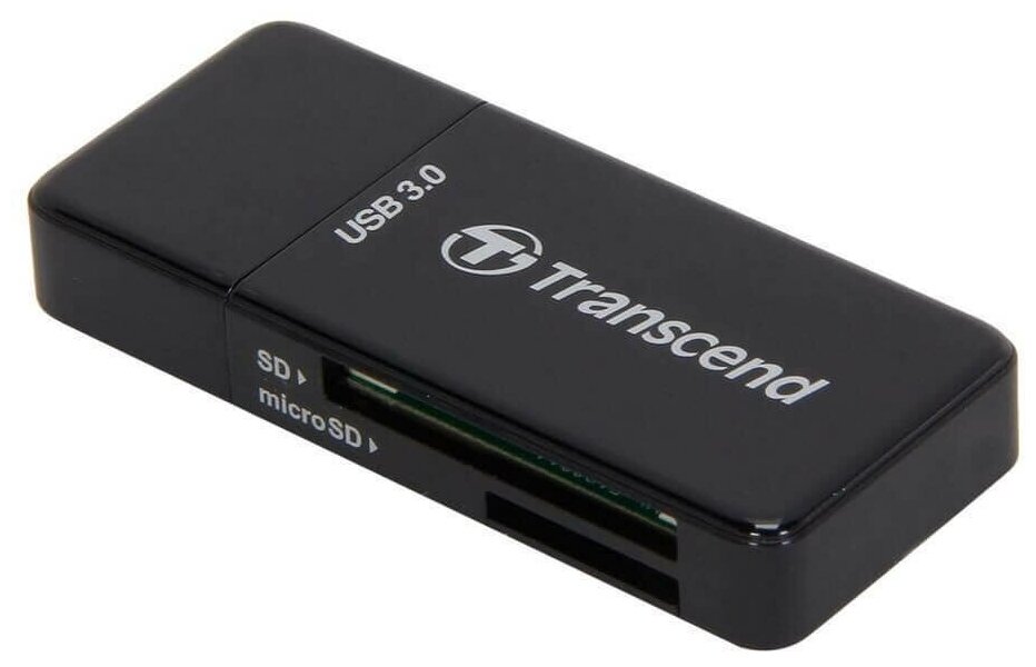 Картридер Transcend RDF5K SDXC/SDHC/microSDXC/microSDHC USB 3.0 black