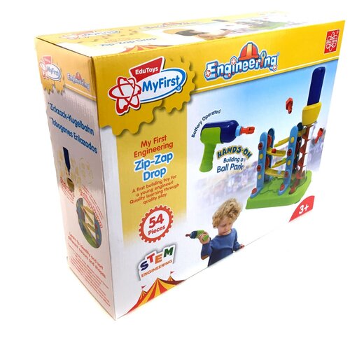 Конструктор Edu Toys My First Engineering JS021 Серпантин, 54 дет. конструктор edu toys my first engineering js022 twister 55 дет