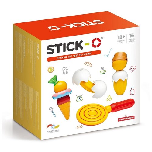 Конструктор STICK-O 902001 Cooking Set, 16 дет. конструкторы stick o большая рыбалка 56 деталей