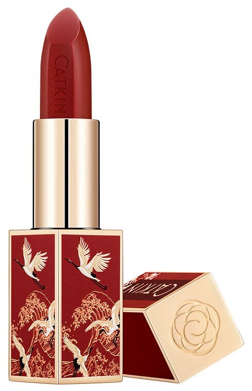 Губная помада CATKIN MATTE LIPSTICK тон CR129 matte red матовая / макияж