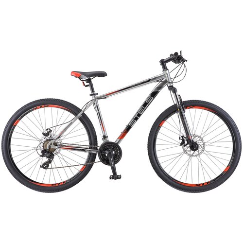 фото Горный (mtb) велосипед stels navigator 900 md 29 v010 (2018) рама 21" чёрный/красный