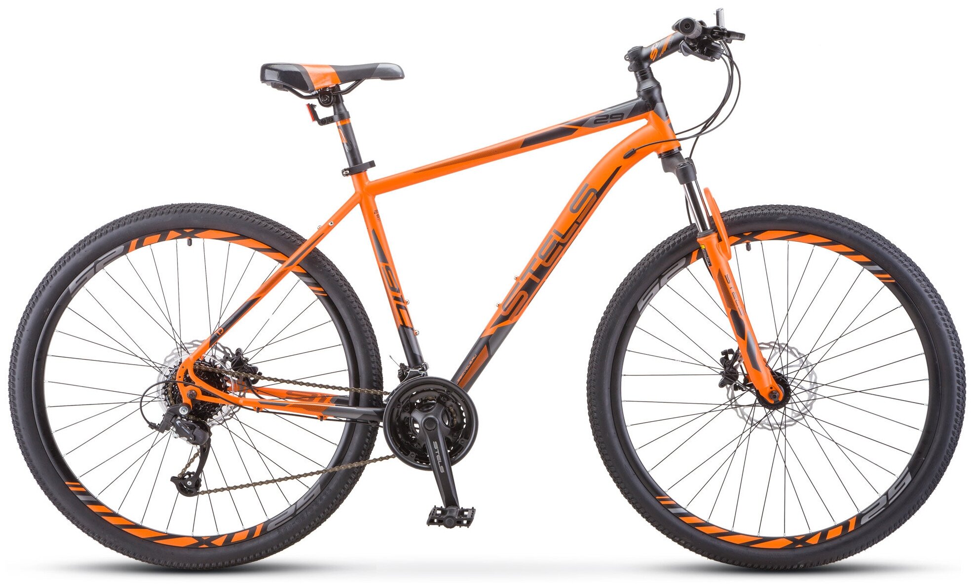 Горный (MTB) велосипед STELS Navigator 910 D 29 V010 (2020) оранжевый/черный 18.5" (требует финальной сборки)