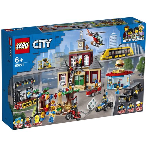 Конструктор LEGO City 60271 Городская площадь, 1517 дет. конструктор lego city 60271 городская площадь