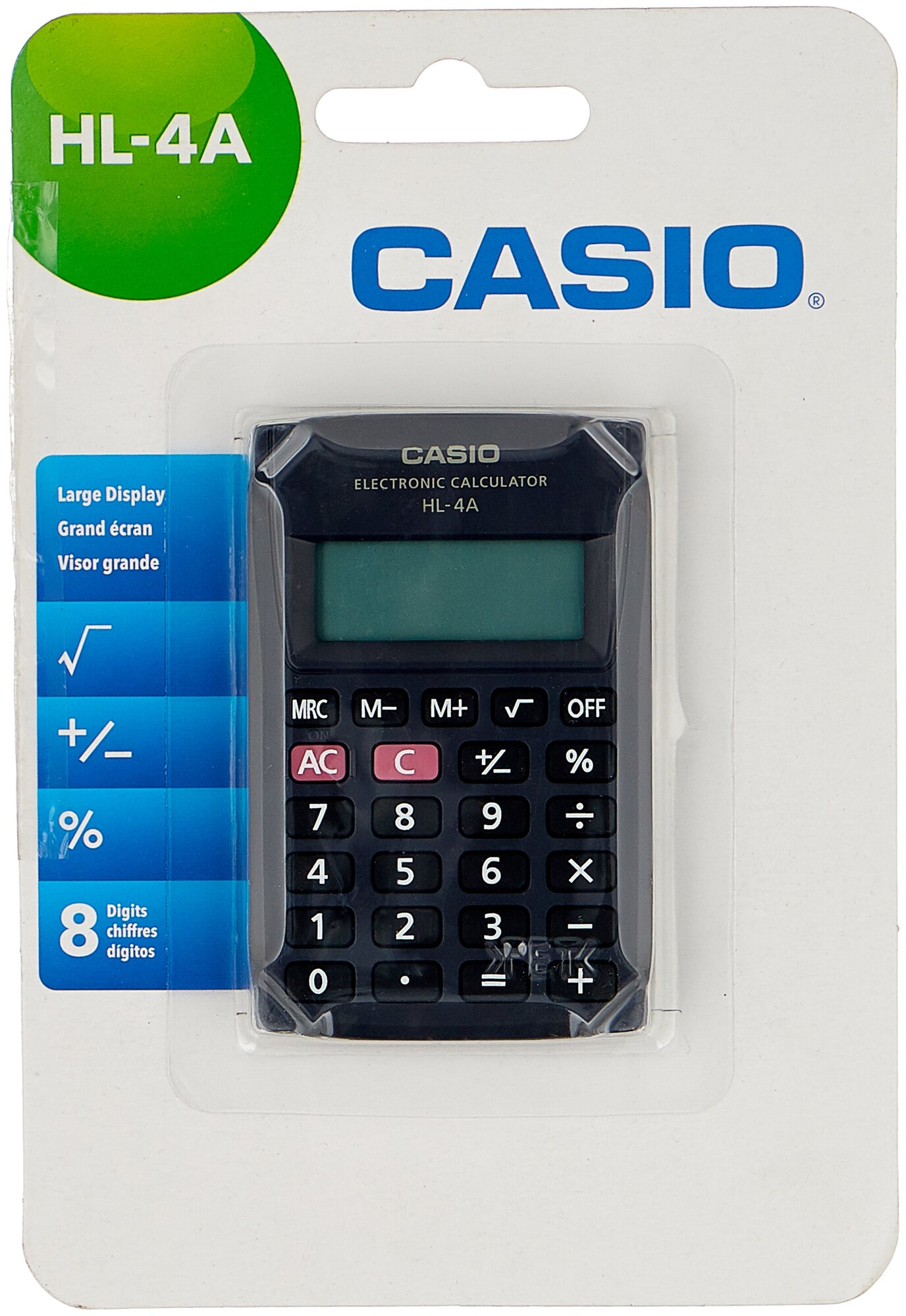 Калькулятор карманный CASIO HL-4A-S