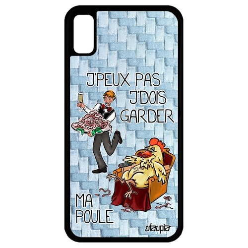 фото Чехол для смартфона iphone xr, "не могу - у меня курица!" шутка пародия utaupia