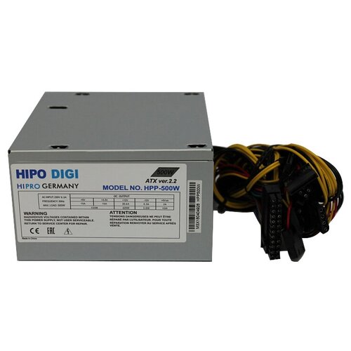 Блок питания HIPRO HPP-500W серый блок питания hipro hipo digi hpe450w hpe450w