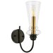 Настенный светильник Evoluce Rammo SLE112401-01, E14, 40 Вт, кол-во ламп: 1 шт., цвет арматуры: черный, цвет плафона: бесцветный