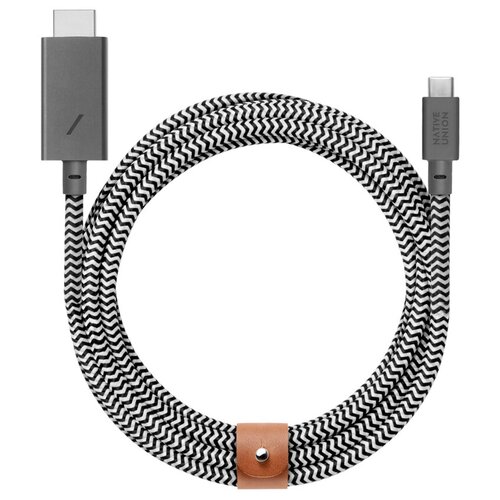 Кабель Native Union Belt USB Type-C - HDMI, 3 м, zebra