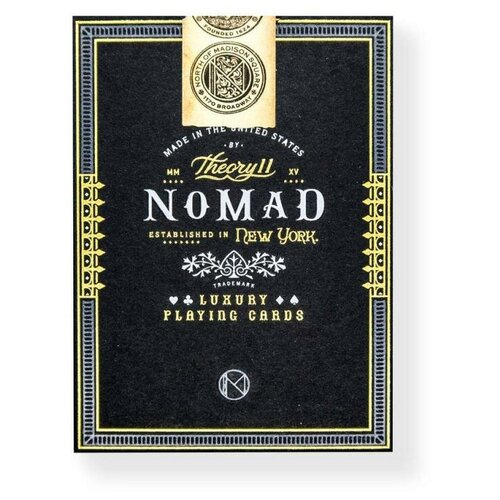 Theory 11 игральные карты Nomad 54 шт. черный/белый