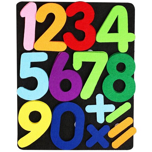 фото Коврик развивающий "учим цифры" детали на липучках 4455116 сима-ленд