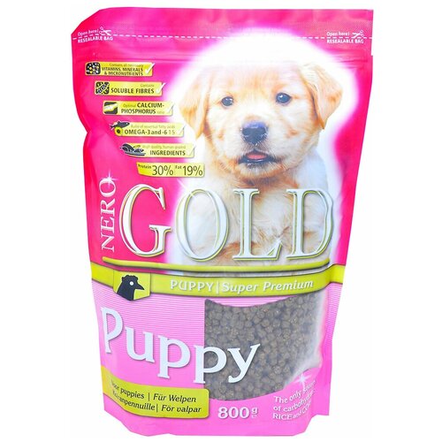 Сухой корм NERO GOLD PUPPY для щенков всех пород с курицей и рисом (12 кг)