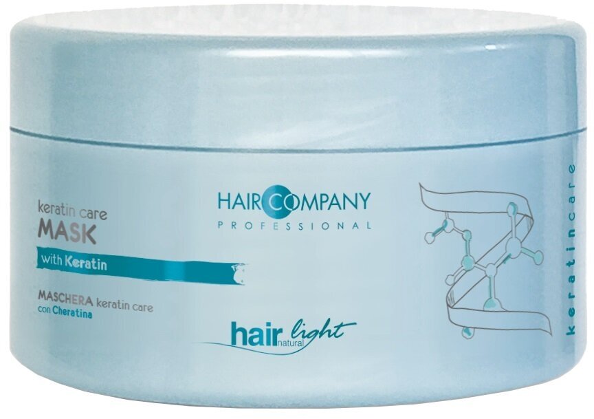 Маска-уход HAIR NATURAL LIGHT KERATIN CARE для восстановления волос HAIR COMPANY PROFESSIONAL 500 мл