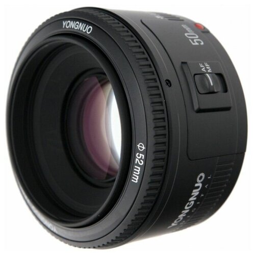 Объектив YongNuo YN50mm F18 AF Canon черный 830000₽