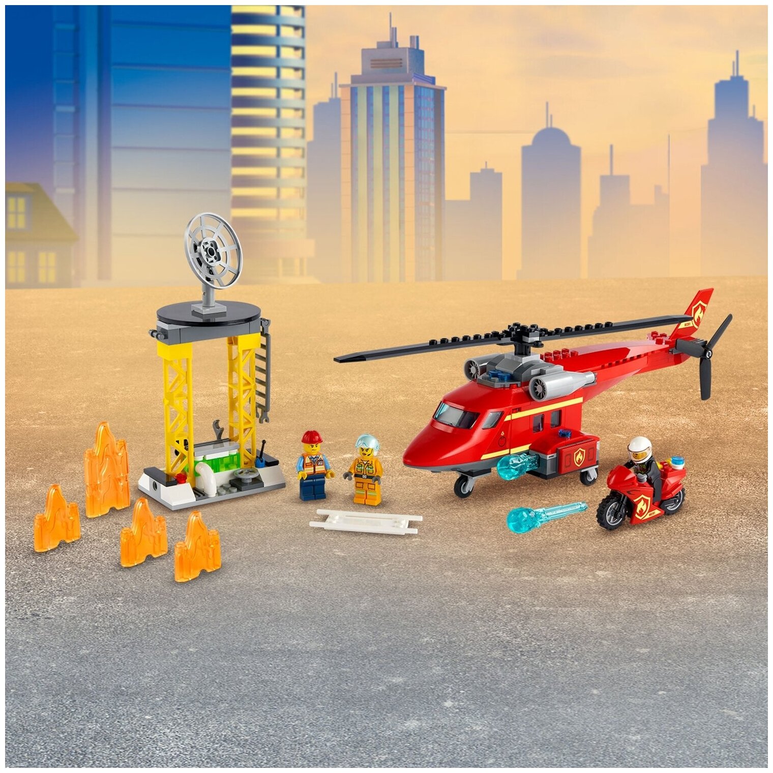 Конструктор LEGO City 60281 Спасательный пожарный вертолёт - фото №11