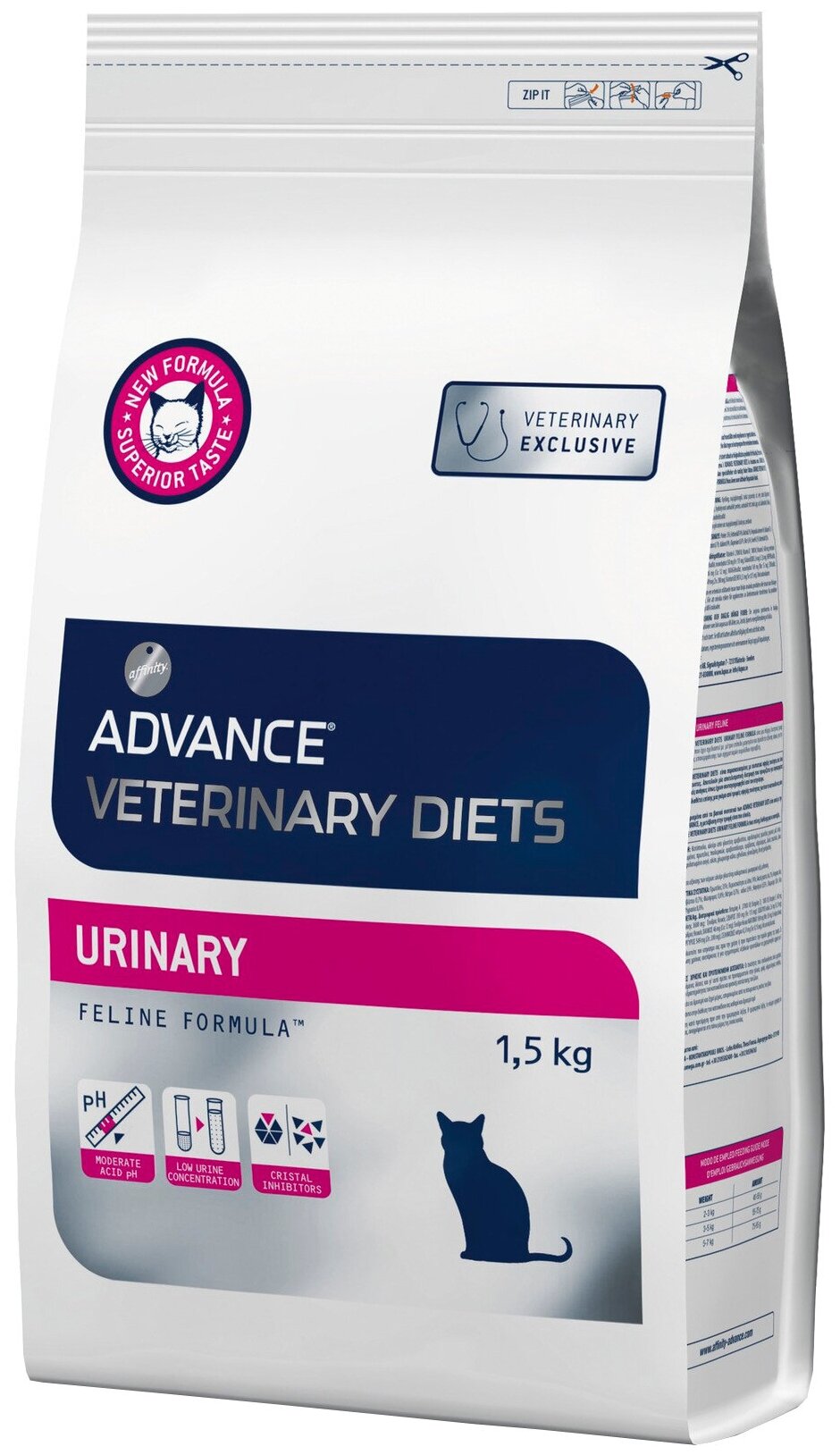 Advance VetDiet 1,5кг Сухой корм для кошек при мочекаменной болезни, курица