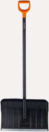 Изображение товара Скрепер для уборки снега Plantic, с деревянным черенком, черный