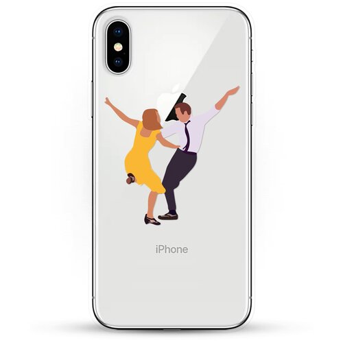 фото Силиконовый чехол миа и себастьян на apple iphone x andy & paul
