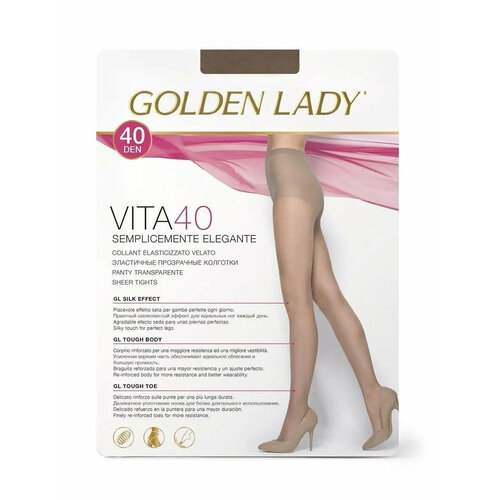 Колготки  Golden Lady GOLDENLADY_VITA40, 40 den, с шортиками, полуматовые, размер 4, бежевый