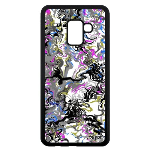 фото Чехол для мобильного samsung galaxy a8 2018, "мраморный фон" зигзаг мотив utaupia