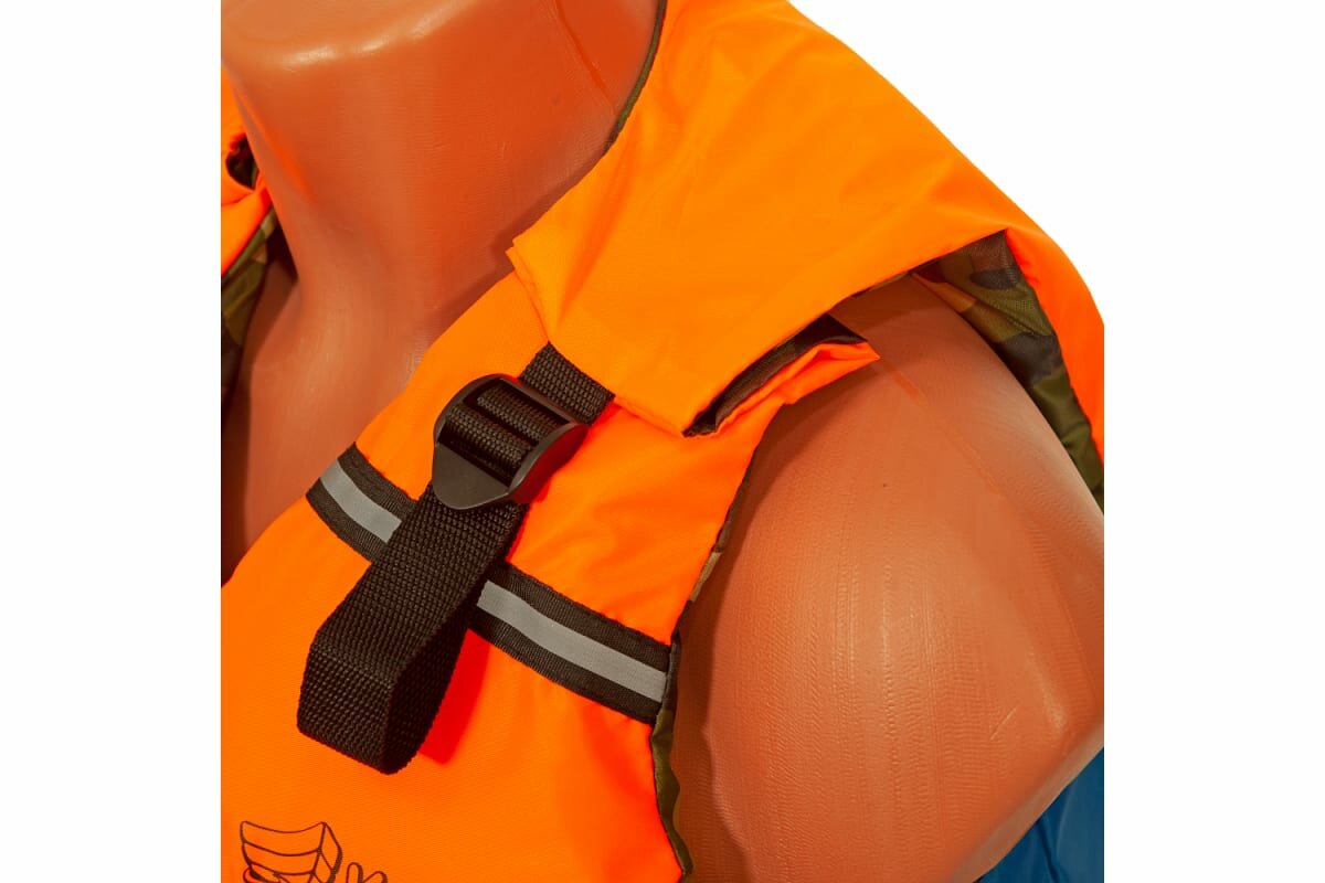 Спасательный жилет Ковчег Тритон двусторонний р.56-58 (3XL-4XL) Orange-Bordo-Camouflage