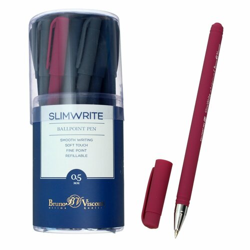 Ручка шариковая SlimWrite. ORIGINAL, стержень синий, узел 0.5 мм, микс